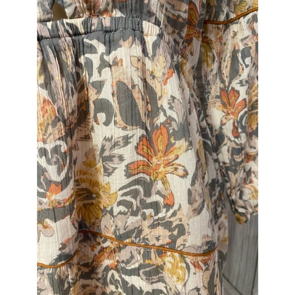 Shyanne medium BoHo floral, long sleeve mini dress - Picture 3 of 8